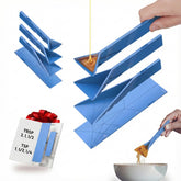 Polygons Original folding spoon compact storage in a drawer.