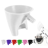 POMFAEE flour funnel attachment guides ingredients into the mixer bowl with minimal mess.