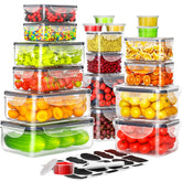 Pony Crossing the River 40-pc containers with lids provide clear visibility for easy meal prep.