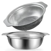 POPGRADE stainless-steel-colander-4-5qt: efficient pasta draining.