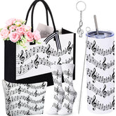 Potchen 20 oz tumbler with musical notes keeps drinks hot or cold