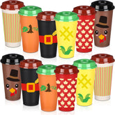 Potchen 16 oz cup with pumpkin design, ideal for seasonal hot beverages