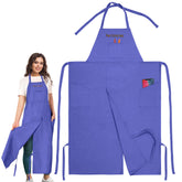 Potterhyme full-coverage apron protects clothes during pottery and ceramics work.