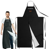 Potterhyme full-coverage apron keeps clothes clean during studio work