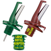 Poura oil and vinegar spouts with airtight ClickSeal for fresher liquids.
