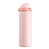 POWCAN 32oz insulated bottle with dual lid for one-handed use during travel.