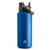 Powcan 40 oz insulated bottle keeps drinks cold for 24 hours for all-day hydration.
