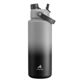 POWCAN 40oz insulated bottle in obsidian finish for all-day cold hydration.