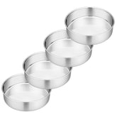 P&P CHEF cake pan set with mirror finish for even baking and easy release.
