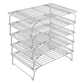P&P CHEF 5-tier stainless steel cooling rack for even air circulation
