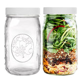 PR1M3 wide-mouth 32oz jar, front view, ideal for meal prep and visibility
