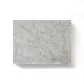 Pracfit natural marble cutting board top view for precise prep and elegant presentation