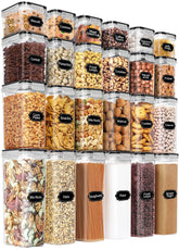PRAKI airtight tall 2.5 qt container keeps flour fresh and organized.
