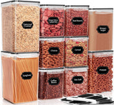 PRAKI large airtight containers with lids for fresh cereals.