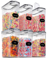 PRAKI large airtight container with pour-hole lid for easy dispensing.
