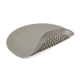 PrepSolutions Compact Microwave Multi-Mat in gray, full view, ideal for splatter guarding