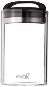 Prepara Evak medium glass-stainless canister keeps coffee fresh longer