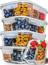 PrepNaturals 5-pack 34 oz glass containers for versatile meal prep on the go