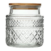 Prettidecor glass storage jar 38oz for organized pantry use