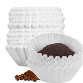 PR1M3 large coffee filters in a 500-pack designed for 12-cup brewers, reducing overflow.