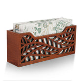 Primo Lines guest towel holder with laser-cut floral pattern for stylish decor and easy access.
