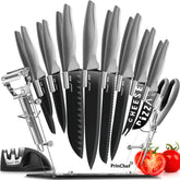 PrinChef knife set displayed on acrylic stand for easy access