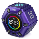 Printers Jack Productivity Cube Timer front view with adjustable brightness for focused work