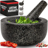 Priority Chef heavy-duty mortar and pestle set for fresh sauces at home.