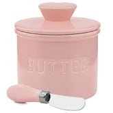 PriorityChef butter crock with lid and water line keeps butter fresh on the counter