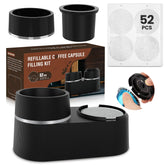 Pro Mael refill kit Vertuo pod slot shows precise alignment for easy refills