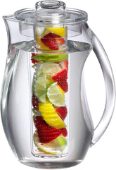 Prodyne Fruit Infusion Pitcher shows colorful infusion in a clear body, great for entertaining.