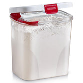 Progressive PrepSolutions Flour Keeper closed-view shows airtight storage for dry goods.