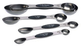 Progressive PrepWorks 5pc spoons front view in durable stainless steel for everyday cooking.