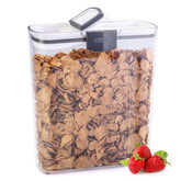 Progressive ProKeeper cereal keeper with airtight lid preserves freshness.
