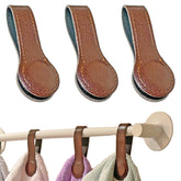Prriudy leather towel clip with magnet top view for secure organization