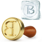 PrudoPex Ice Stamp B initial on ice cube for branded cocktails