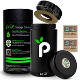 Prūf Jar built-in hygrometer tracks humidity for fresh storage of herbs