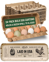 PTCOM Hatortempt 24-pack egg cartons for secure fridge storage and organization