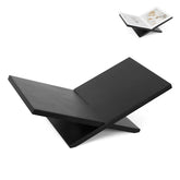 PUERSI open book stand front view with elegant crossover design for coffee table displays