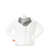 Puffin Puffy Jacket can cooler front view keeps drinks cold and stylish.