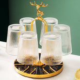 Pumtus rotating cup drying rack stand showing 360-degree access for efficient air drying
