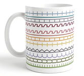 Pure Compression hidden message mug front view, playful desk companion for coffee breaks