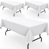 Pureegg rectangle tablecloth with wrinkle-resistant surface for a polished dining look