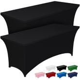 Pureegg spandex tablecloth, 6ft stretch fabric close-up showing elasticity
