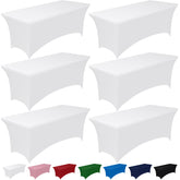 Pureegg Spandex Tablecloth 6ft shows high elasticity for quick event setup.
