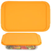 Purekra silicone lid on a Pyrex 233-D dish with a snug seal.