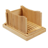 PURENJOY bread slicer with foldable design for precise home slices.