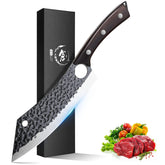 Purple Dragon 8-inch kitchen knife blade designed for precise meat and vegetable cuts