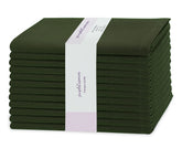 PurpleEssences olive green 18x18 napkins with soft cotton texture for everyday dining