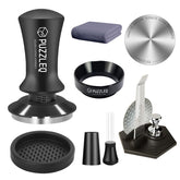 PUZZLEQ 51mm tamper with spring-loaded precision for even extractions